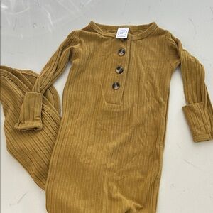 Lou Lou & Company Mustard Ribbed One Piece